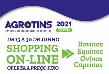 SHOPPING ON-LINE AGROTINS (DE 15 A 30 DE JUNHO)